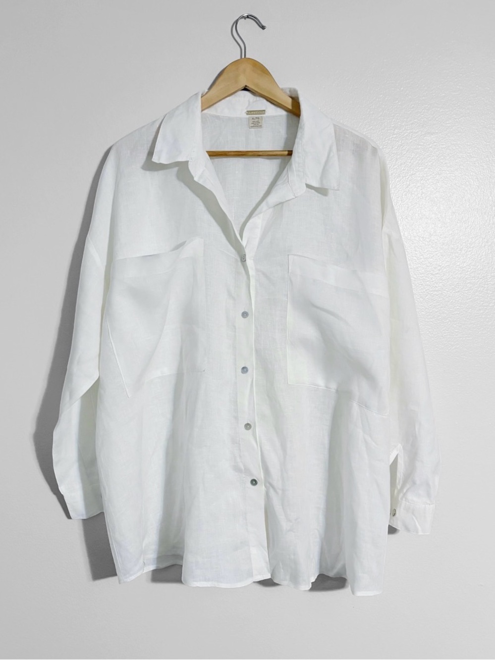Magaschoni Linen Button Down Shirt